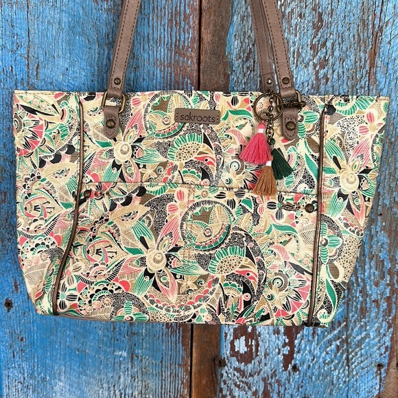 Sak Roots SIENNA Coated Canvas Metro Printed Tote - Picture 3 of 8